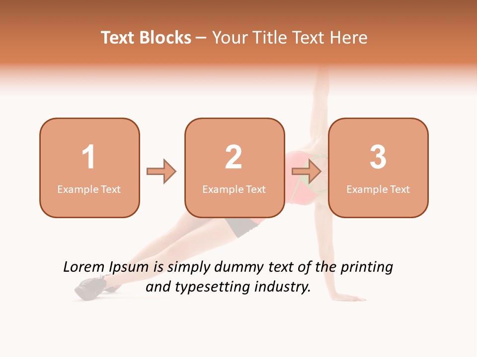 Girl Young Workout PowerPoint Template