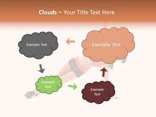 Girl Young Workout PowerPoint Template