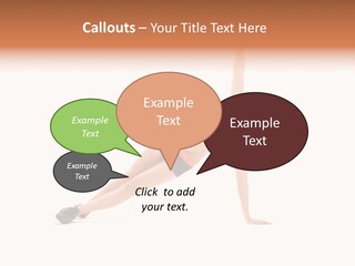 Girl Young Workout PowerPoint Template