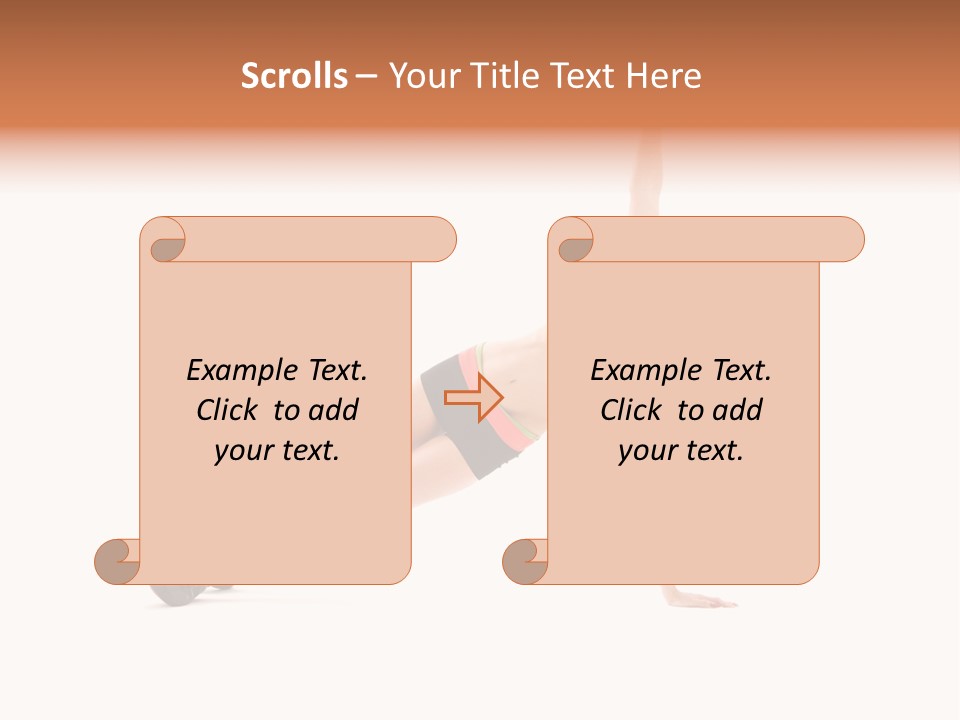 Girl Young Workout PowerPoint Template
