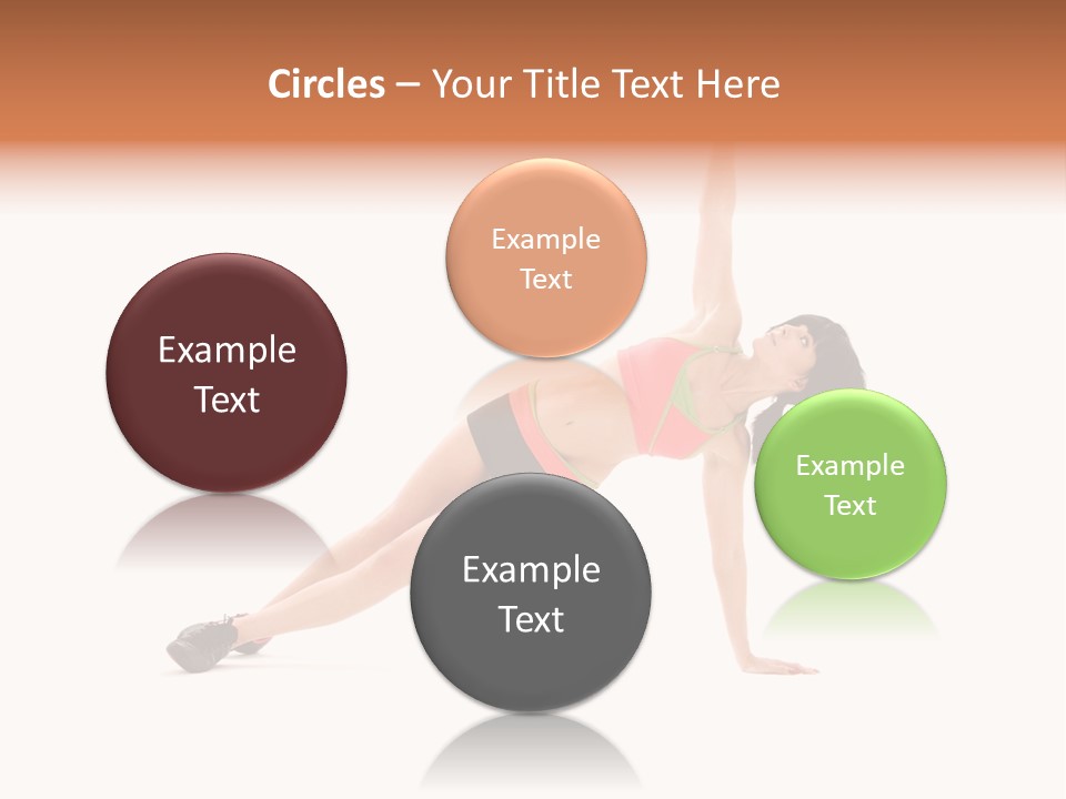 Girl Young Workout PowerPoint Template