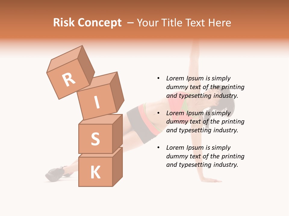 Girl Young Workout PowerPoint Template