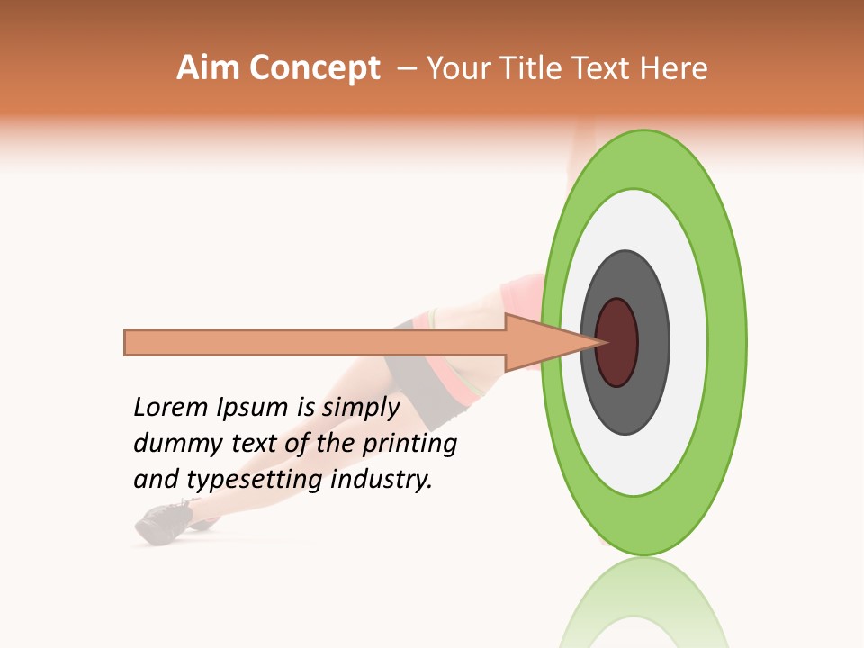 Girl Young Workout PowerPoint Template