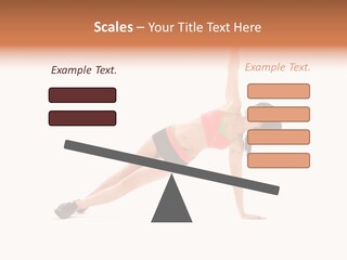 Girl Young Workout PowerPoint Template