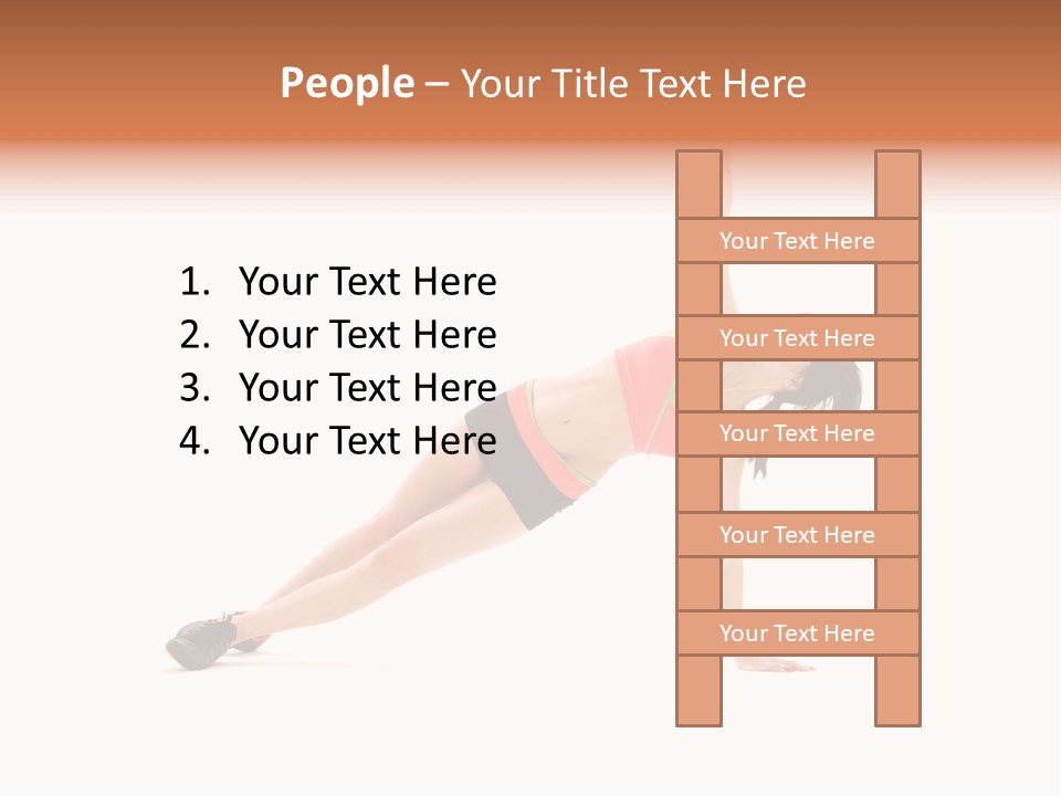 Girl Young Workout PowerPoint Template