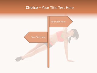 Girl Young Workout PowerPoint Template