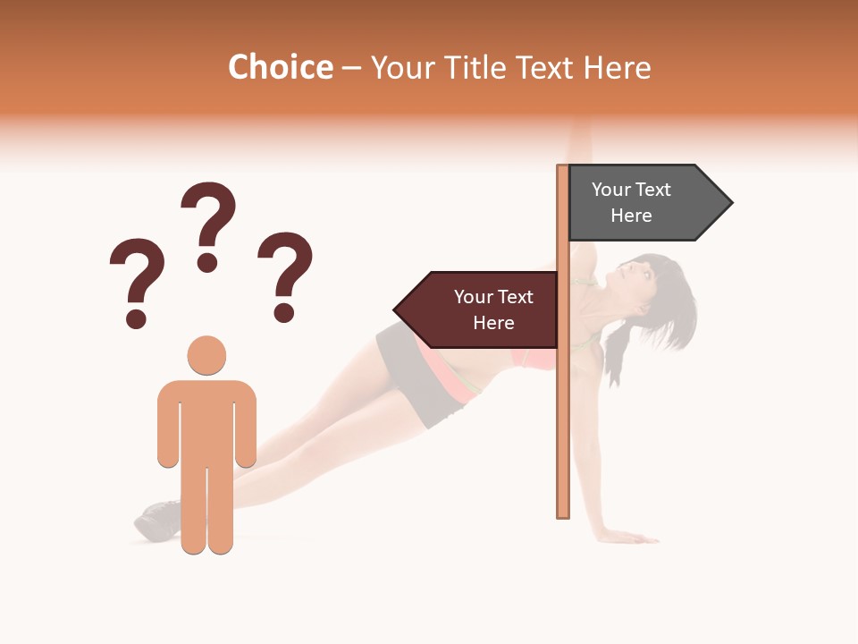 Girl Young Workout PowerPoint Template