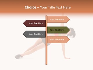 Girl Young Workout PowerPoint Template