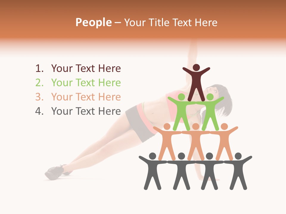 Girl Young Workout PowerPoint Template