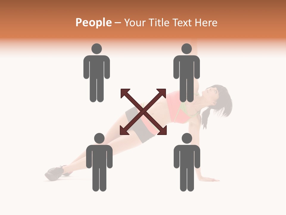 Girl Young Workout PowerPoint Template