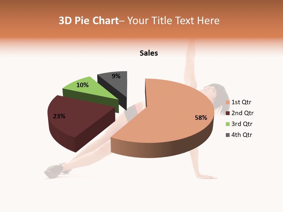 Girl Young Workout PowerPoint Template