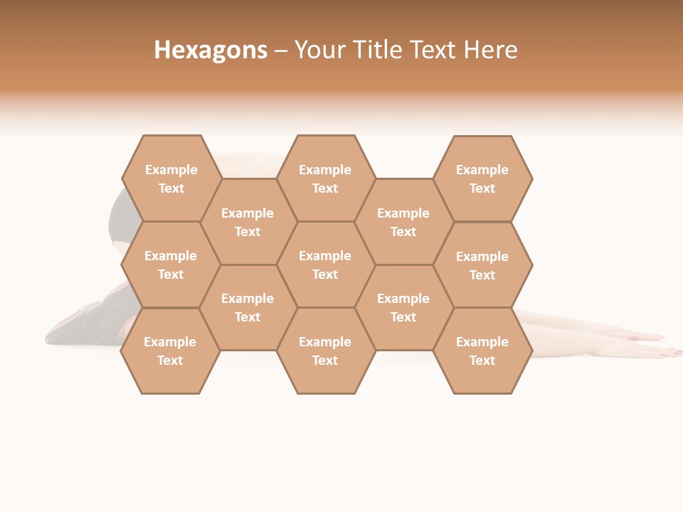 Isolated Gymnastic Woman PowerPoint Template