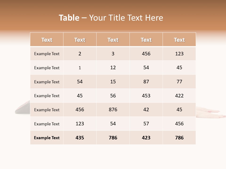 Isolated Gymnastic Woman PowerPoint Template