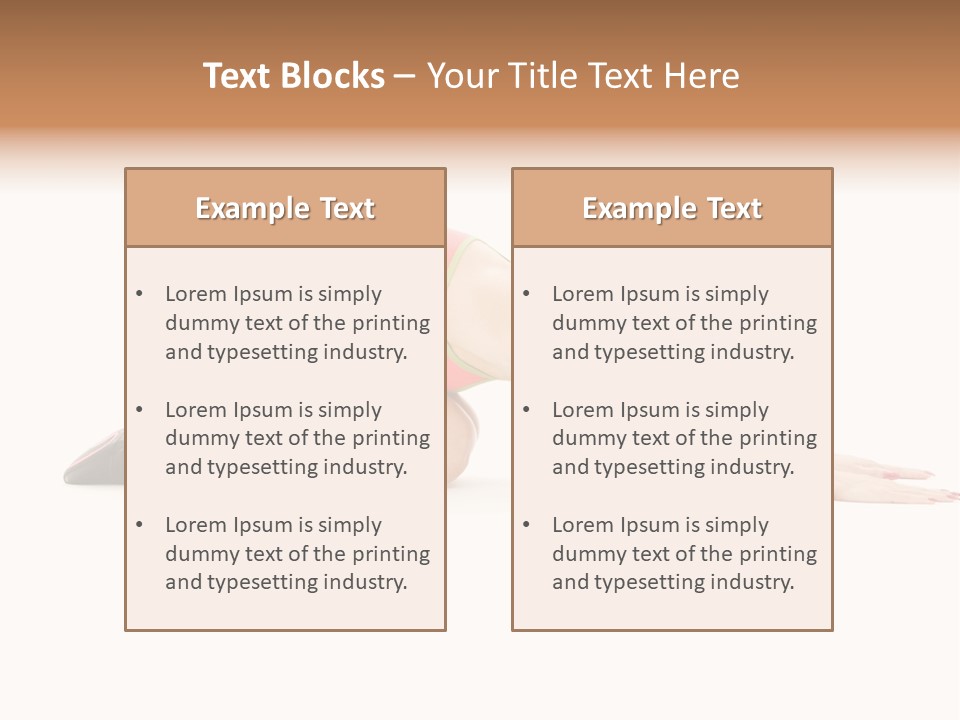 Isolated Gymnastic Woman PowerPoint Template