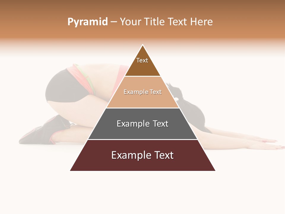 Isolated Gymnastic Woman PowerPoint Template