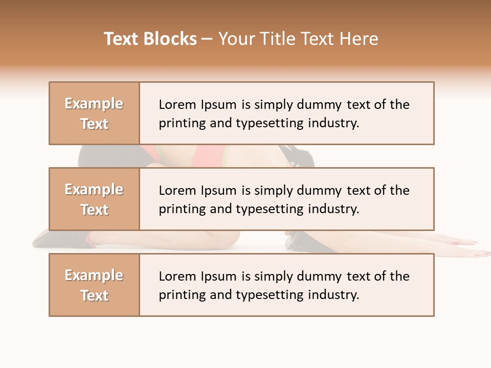 Isolated Gymnastic Woman PowerPoint Template