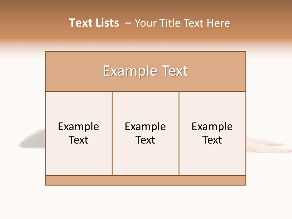 Isolated Gymnastic Woman PowerPoint Template