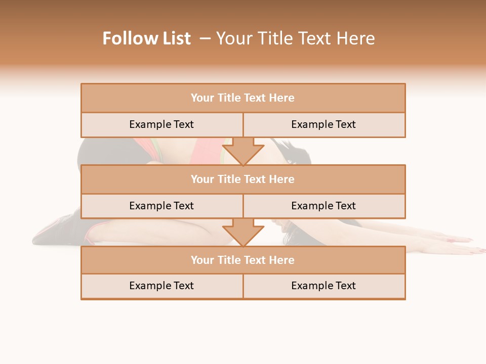 Isolated Gymnastic Woman PowerPoint Template