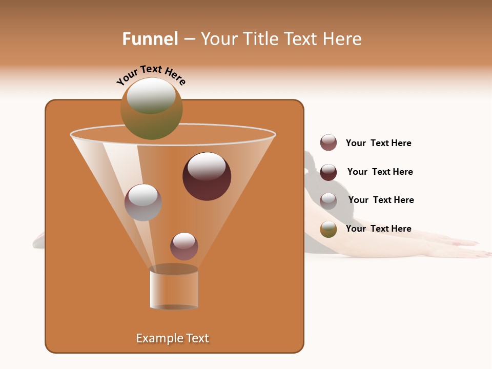 Isolated Gymnastic Woman PowerPoint Template