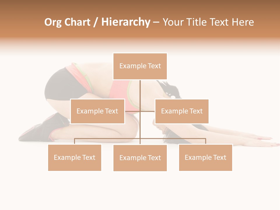 Isolated Gymnastic Woman PowerPoint Template