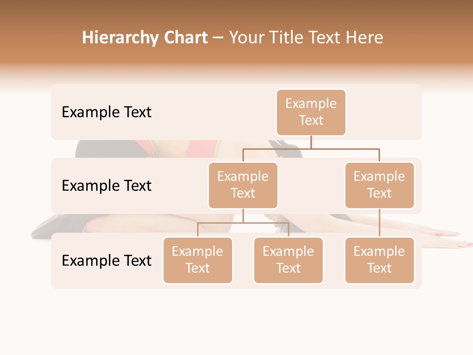 Isolated Gymnastic Woman PowerPoint Template
