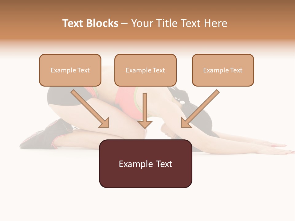 Isolated Gymnastic Woman PowerPoint Template