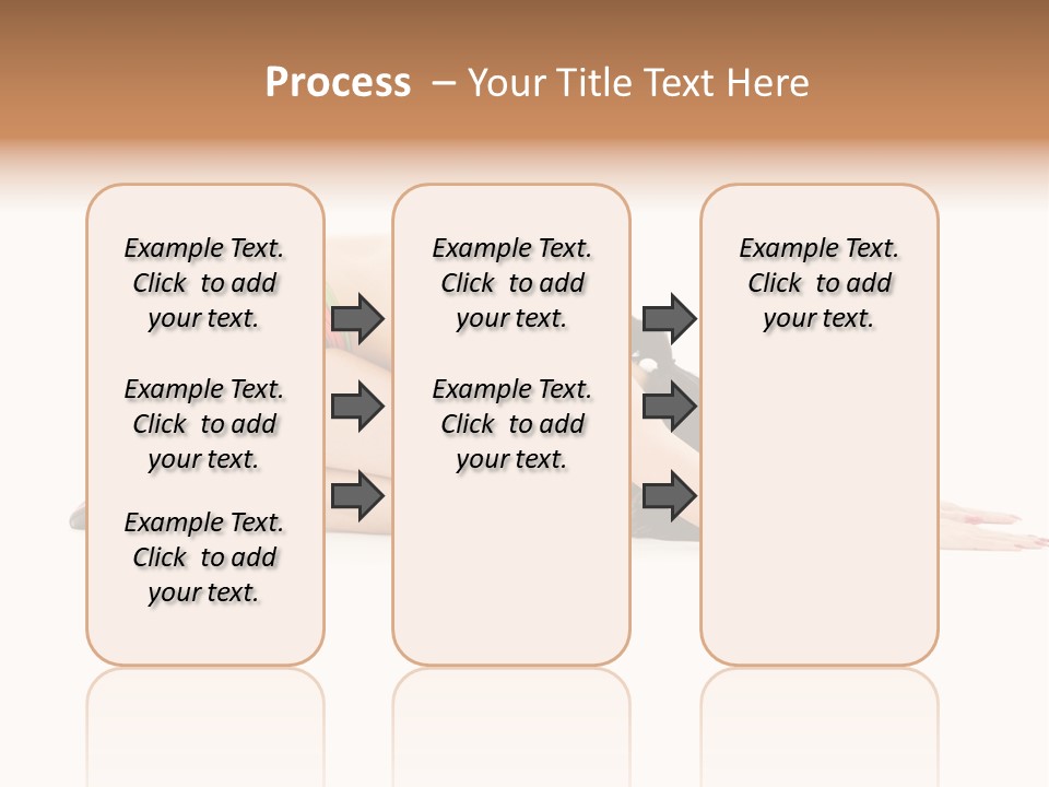 Isolated Gymnastic Woman PowerPoint Template