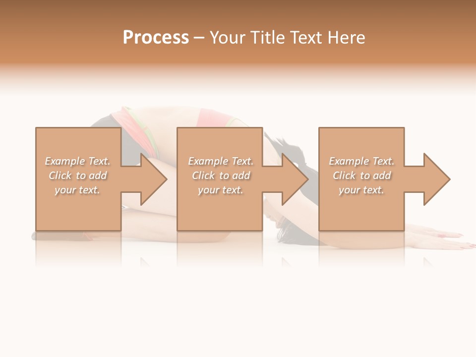 Isolated Gymnastic Woman PowerPoint Template