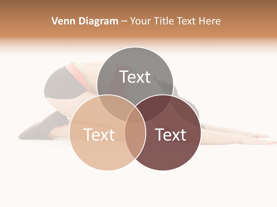 Isolated Gymnastic Woman PowerPoint Template