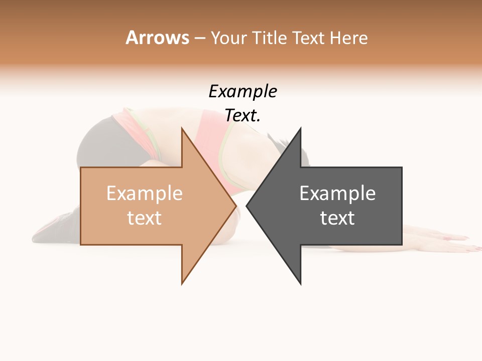 Isolated Gymnastic Woman PowerPoint Template