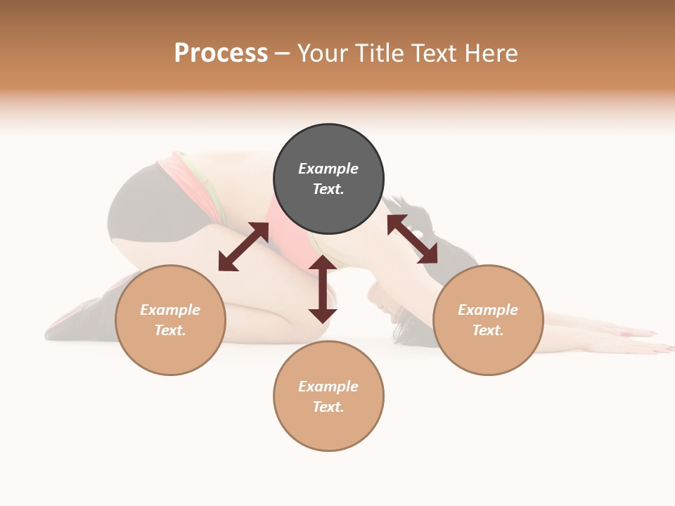 Isolated Gymnastic Woman PowerPoint Template