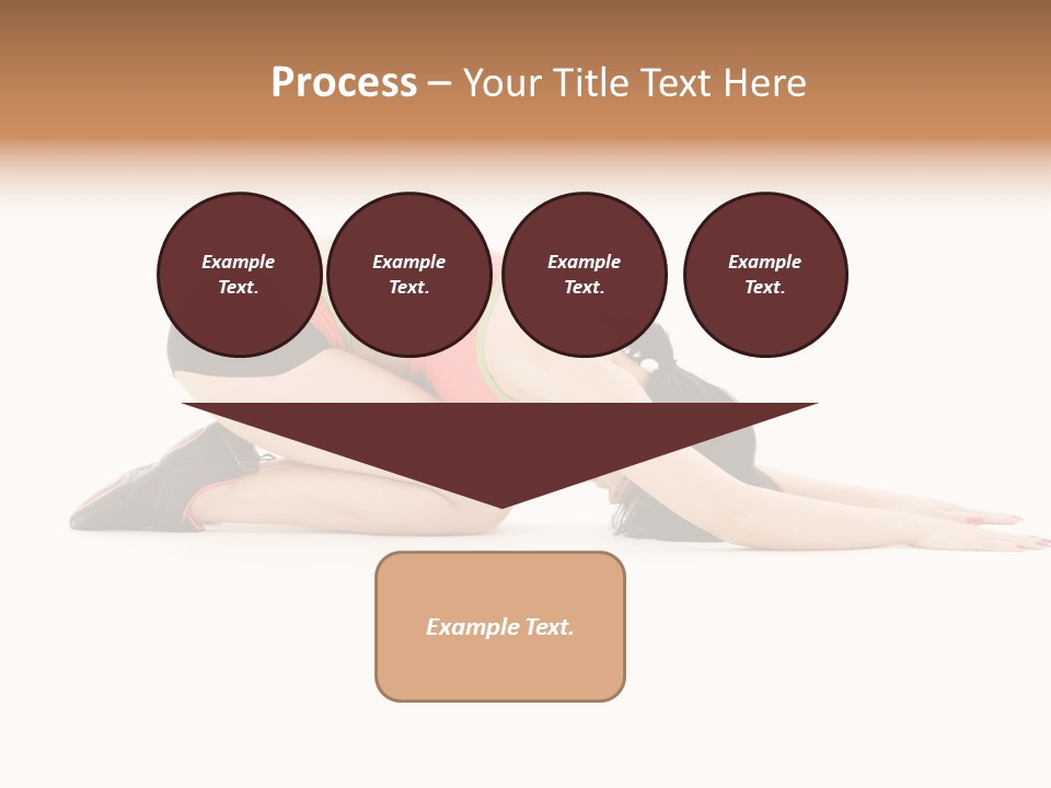 Isolated Gymnastic Woman PowerPoint Template