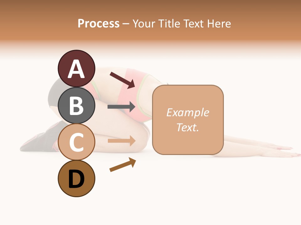 Isolated Gymnastic Woman PowerPoint Template