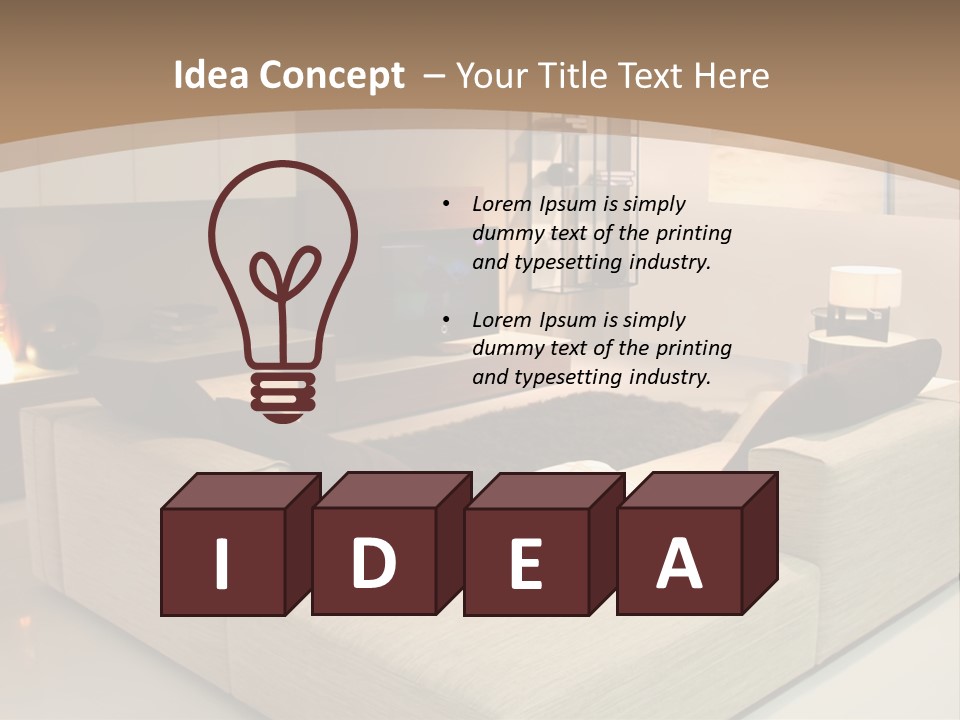 Holiday Colour House PowerPoint Template