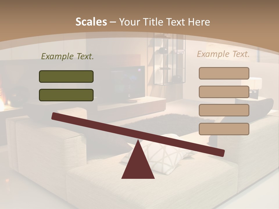 Holiday Colour House PowerPoint Template