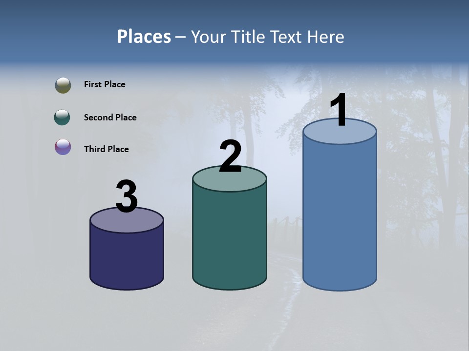 Camping Leaf Misty PowerPoint Template
