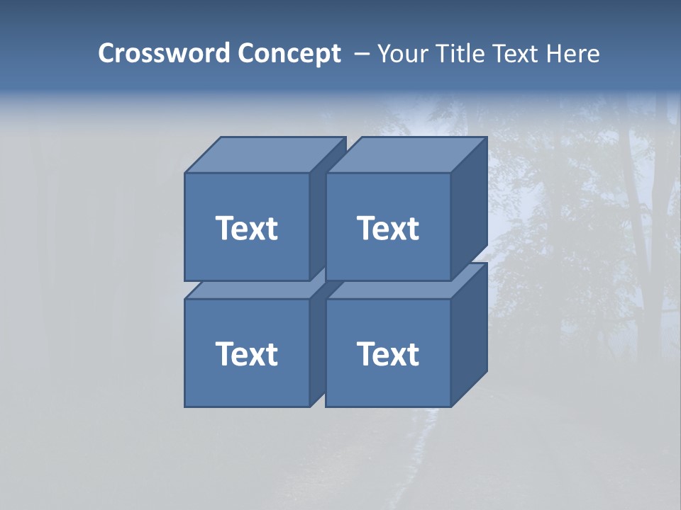 Camping Leaf Misty PowerPoint Template