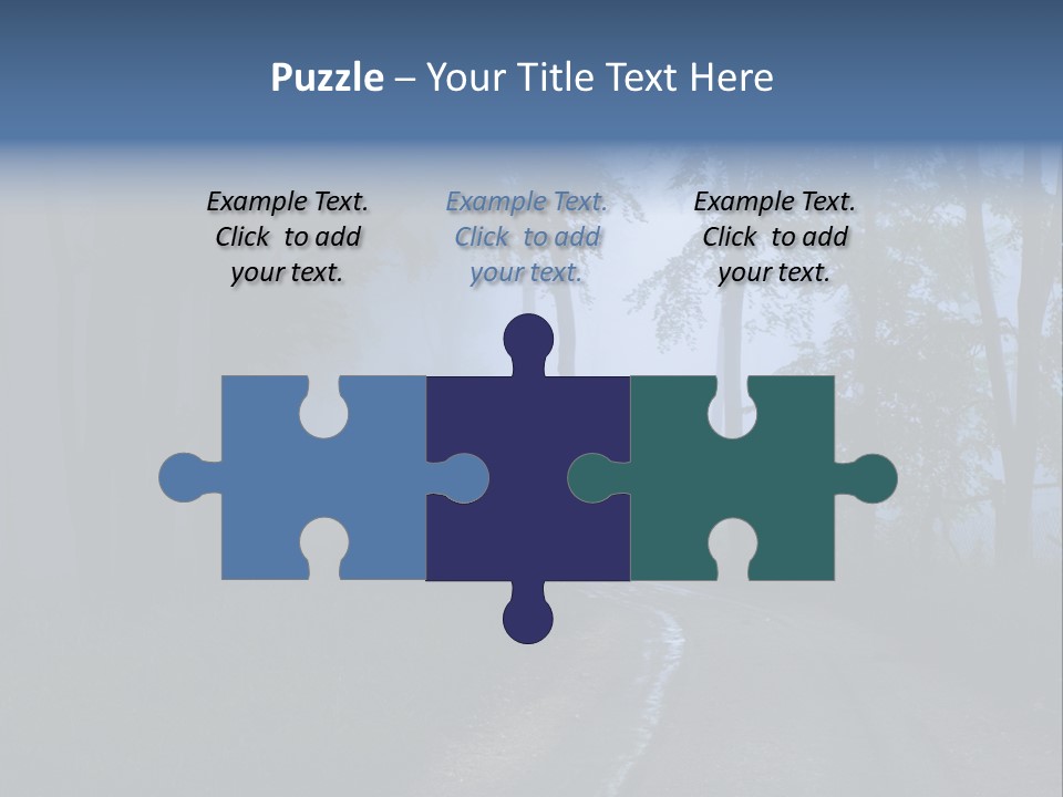 Camping Leaf Misty PowerPoint Template