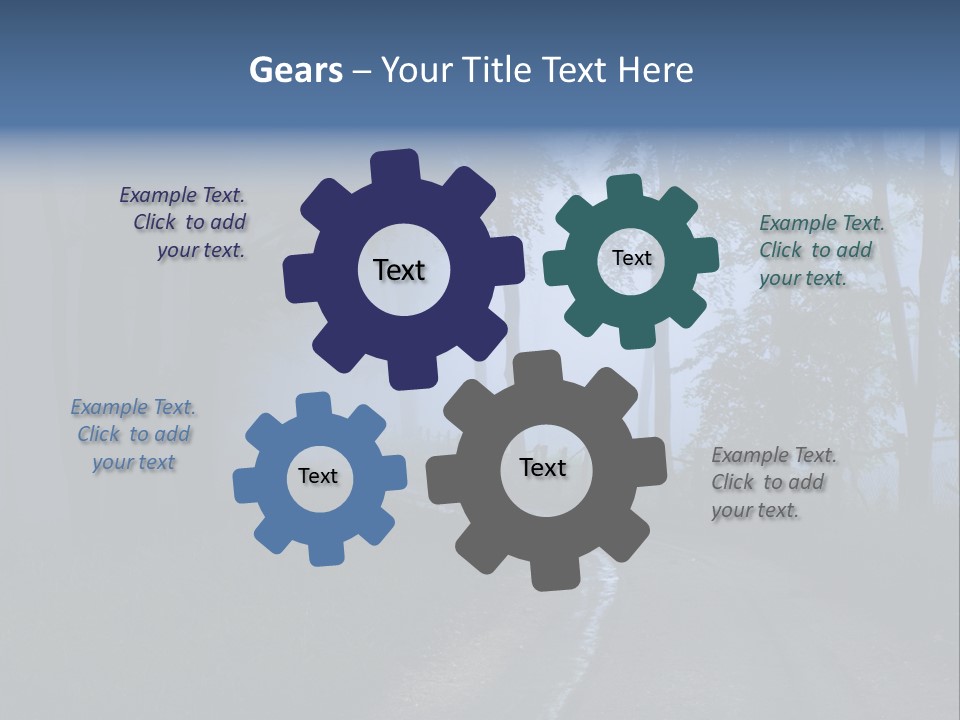 Camping Leaf Misty PowerPoint Template