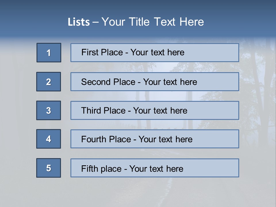Camping Leaf Misty PowerPoint Template