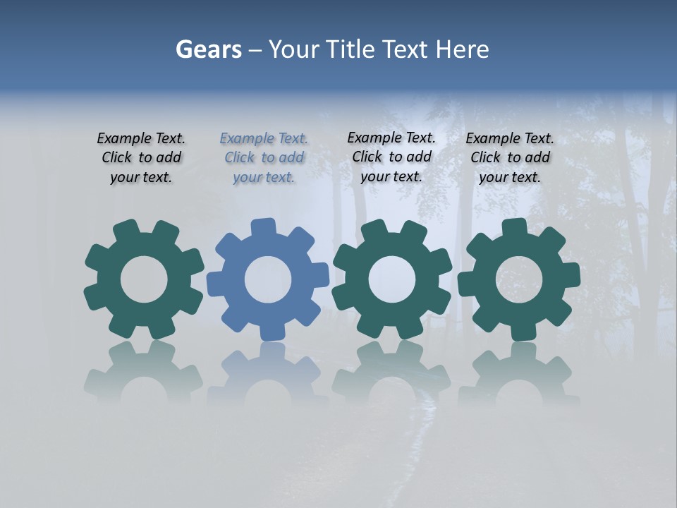 Camping Leaf Misty PowerPoint Template