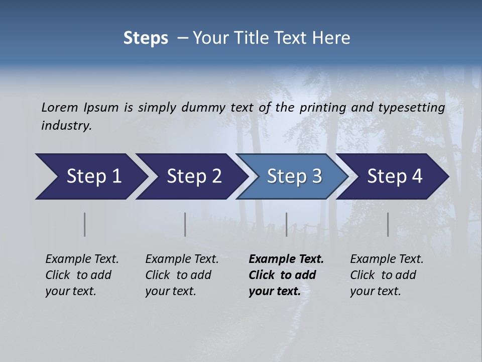 Camping Leaf Misty PowerPoint Template
