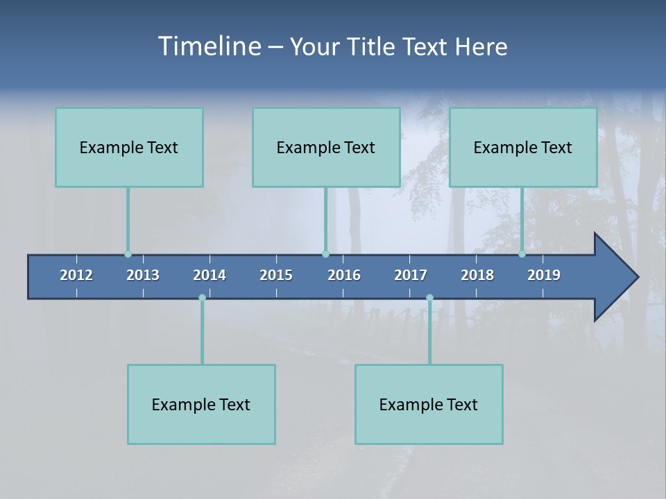 Camping Leaf Misty PowerPoint Template