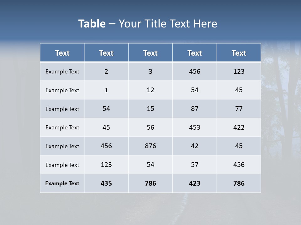 Camping Leaf Misty PowerPoint Template