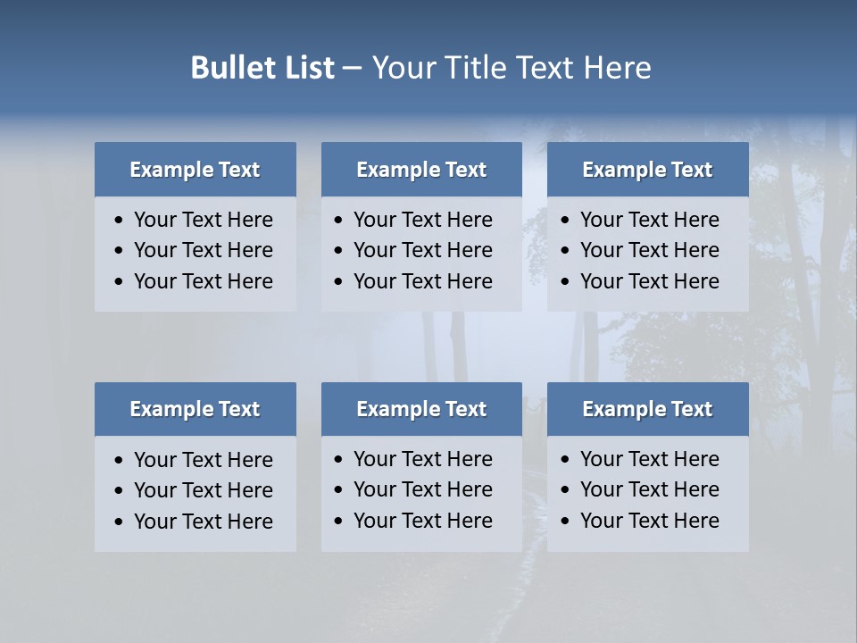 Camping Leaf Misty PowerPoint Template