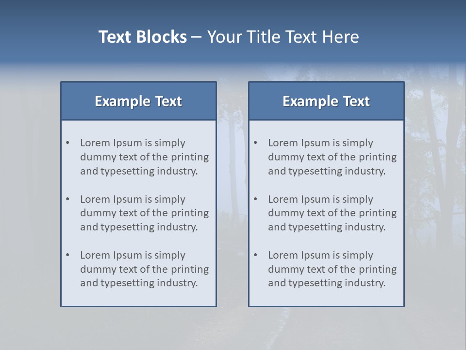 Camping Leaf Misty PowerPoint Template