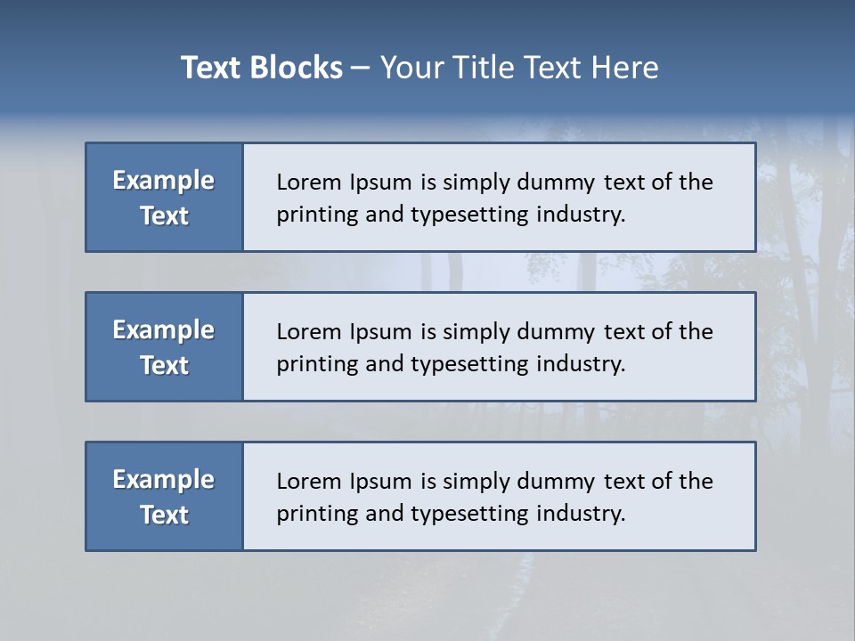 Camping Leaf Misty PowerPoint Template
