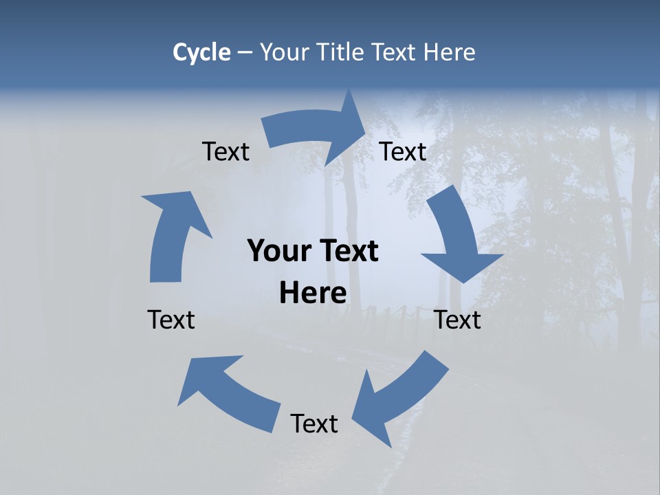 Camping Leaf Misty PowerPoint Template
