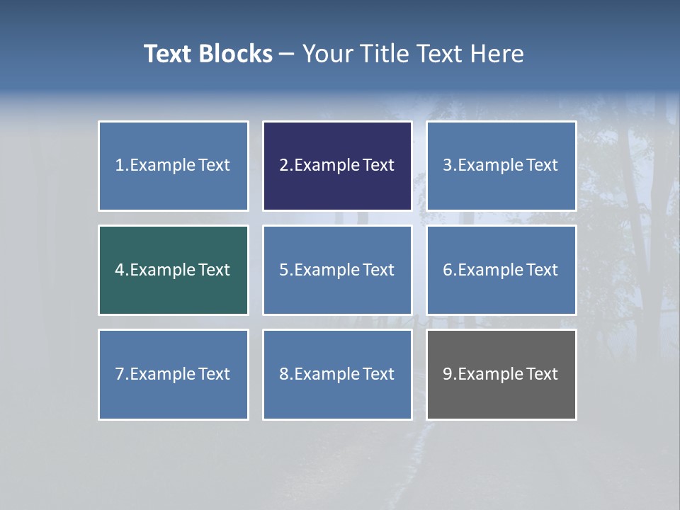 Camping Leaf Misty PowerPoint Template
