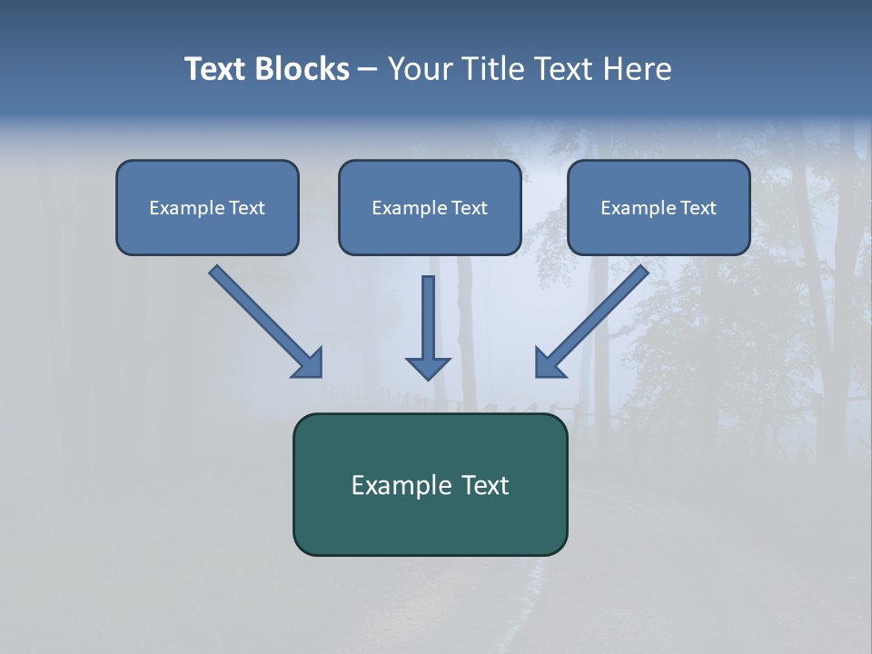 Camping Leaf Misty PowerPoint Template